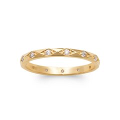 Кольцо с золотым покрытием 750°,  ⌀ 18, произведено во Франции цена и информация | Кольца | 220.lv