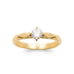 Кольцо с золотым покрытием 750°,  ⌀ 18, произведено во Франции цена и информация | Кольца | 220.lv