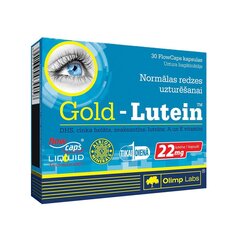 Uztura bagātinātājs Olimp Labs Gold Lutein N30, 30 kaps. cena un informācija | Vitamīni, preparāti, uztura bagātinātāji labsajūtai | 220.lv