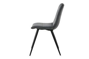 Комплект из 4-х обеденных стульев Signal Orfe Velvet, серый/черный цвет цена и информация | Стулья для кухни и столовой | 220.lv
