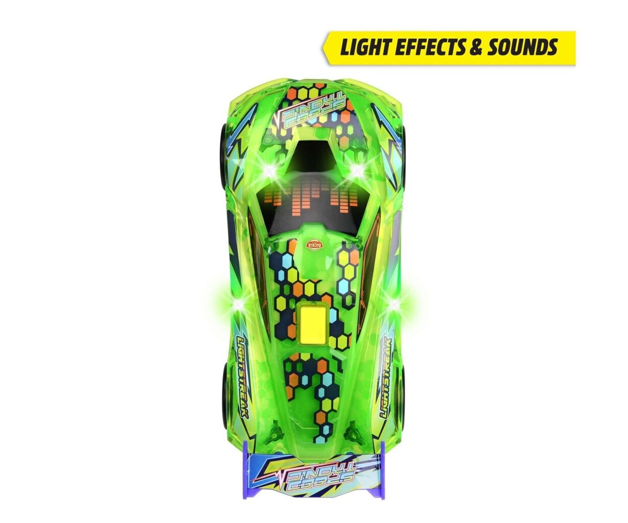 Sacīkšu automašīna ar gaismām Sound Speed ​​​​Tronic Dickie Toys цена и информация | Rotaļlietas zēniem | 220.lv