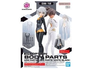 Bandai - 30MS Option Body Parts Arm Parts & Leg Parts [White/Black], 65100 cena un informācija | Konstruktori | 220.lv