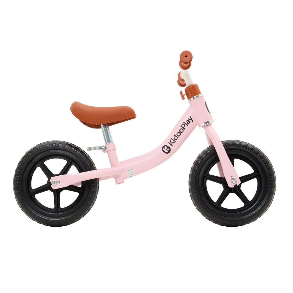 Balansa velosipēds Kidooplay, 12", regulējams, rozā cena un informācija | Balansa velosipēdi | 220.lv
