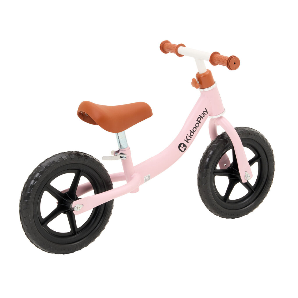 Balansa velosipēds Kidooplay, 12", regulējams, rozā cena un informācija | Balansa velosipēdi | 220.lv