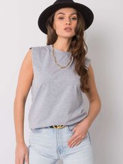 Tops sievietēm Rue Paris, pelēks цена и информация | Женские блузки, рубашки | 220.lv