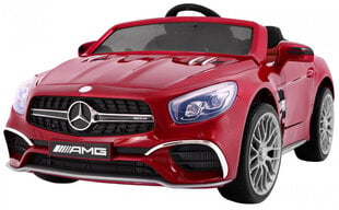 Bērnu elektromobilis "Mercedes AMG SL65", sarkans - lakots cena un informācija | Bērnu elektroauto | 220.lv