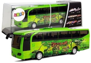 Rotaļu autobuss LeanToys Dinosaur Park, zaļš cena un informācija | Rotaļlietas zēniem | 220.lv