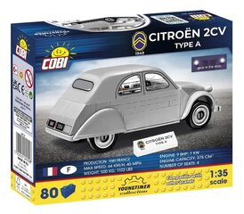 Конструктор Cobi Citroen 2CV A тип, 80 дет. цена и информация | Конструкторы и кубики | 220.lv