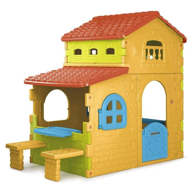 Bērnu spēļu nams Feber Super Villa Feber (180 x 110 x 206 cm) cena un informācija | Bērnu rotaļu laukumi, mājiņas | 220.lv