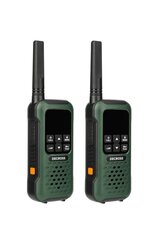 Рация Decross DC93, тёмно-зелёная (2 шт.компл.) цена и информация | Радиостанции, рации | 220.lv