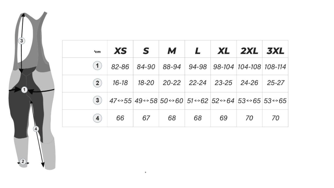 Riteņbraukšanas legingi PRO BIB LONG cena un informācija | Velo apģērbs | 220.lv