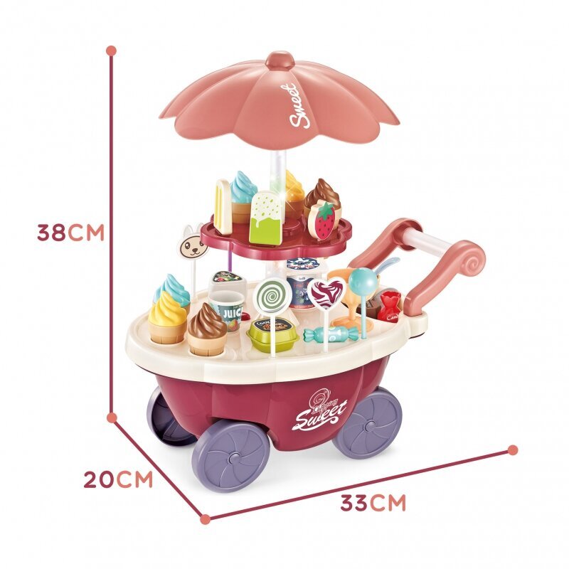 Saldējuma veikals uz riteņiem Woopie, 36gab cena un informācija | Rotaļlietas meitenēm | 220.lv