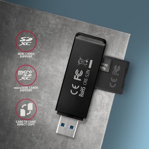 Axagon CRE-S2N цена и информация | Adapteri un USB centrmezgli | 220.lv