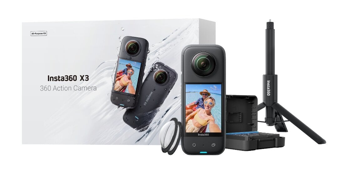 Insta360 X3 All-Purpose Kit cena un informācija | Videokameras | 220.lv