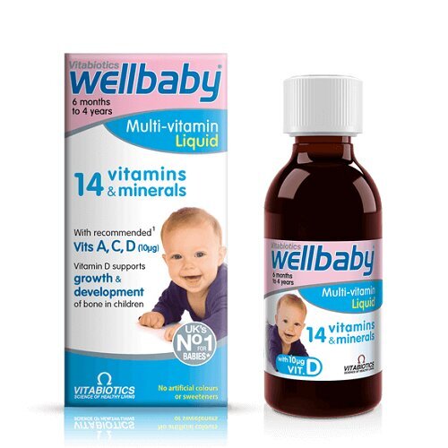 Sīrups bērniem Wellkid Baby&Infant, 150ml cena un informācija | Vitamīni, preparāti, uztura bagātinātāji labsajūtai | 220.lv
