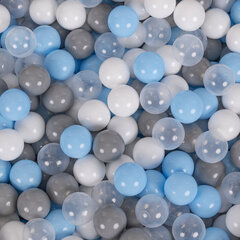 Детский большой манеж с 400 мячами Selonis Playground, темно-синий: серый/белый/прозрачный/голубой цена и информация | Игрушки для малышей | 220.lv