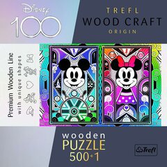 Koka puzle Trefl Mickey un Minnie, 500 d. cena un informācija | Puzles, 3D puzles | 220.lv