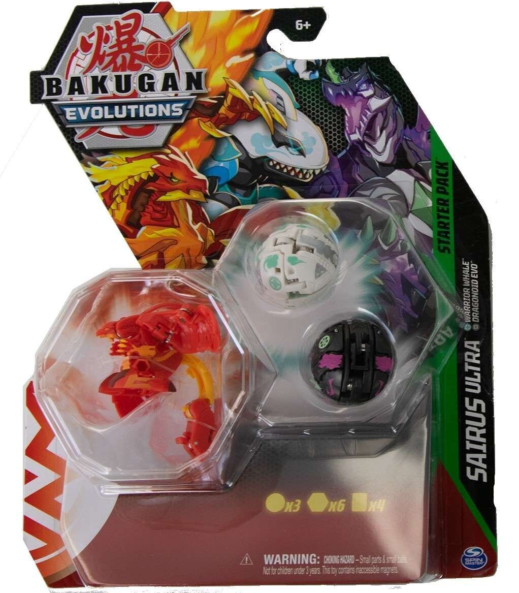 Komplekts Bakugan Evolutions Sairus Ultra Figures 3 + kartes цена | 220.lv