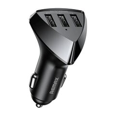 Car charger 3x USB, Remax RCC322, 3.1A (black) цена и информация | Зарядные устройства для телефонов | 220.lv