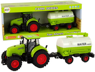 Трактор с прицепом, белый/зеленый цена и информация | Игрушки для мальчиков | 220.lv