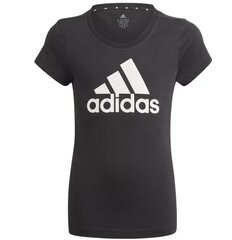 T-krekls meitenēm Adidas GN4069, melns cena un informācija | Krekli, bodiji, blūzes meitenēm | 220.lv