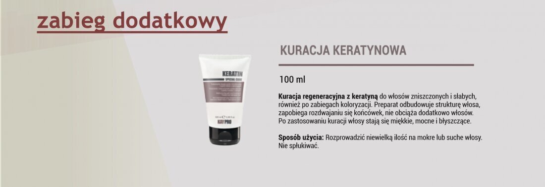 Atjaunojoša maska ​​bojātiem matiem ar keratīnu KayPro, 500 ml cena un informācija | Kosmētika matu stiprināšanai | 220.lv