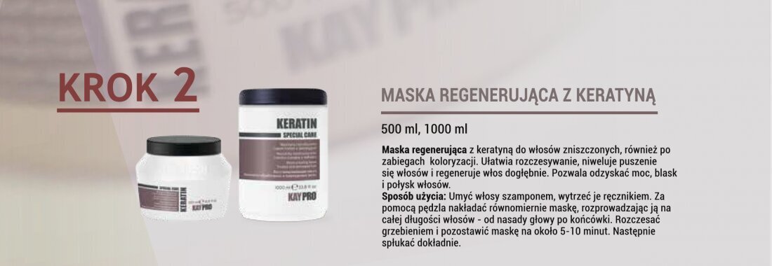 Serums ar keratīnu bojātiem matiem KayPro, 100 ml cena un informācija | Matu uzlabošanai | 220.lv