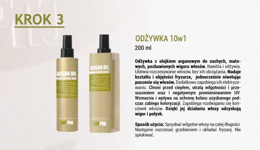 Barojoša maska ​​ar argana eļļu KayPro sausiem matiem, 1000 ml cena un informācija | Kosmētika matu stiprināšanai | 220.lv