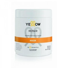 Atjaunojoša maska ​​stipri bojātiem matiem Yellow Repair Mask, 500 ml cena un informācija | Matu uzlabošanai | 220.lv