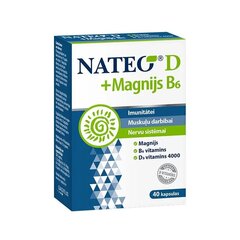 NATEO® D + Magnijs B6  SV4000, N40 цена и информация | Витамины, пищевые добавки, препараты для хорошего самочувствия | 220.lv