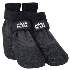 Apavi - zeķes suņiem Rukka Pet Socks, dažādi izmēri, melnas цена и информация | Одежда для собак | 220.lv