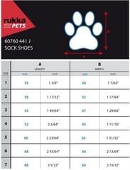 Apavi - zeķes suņiem Rukka Pet Socks, dažādi izmēri, melnas цена и информация | Одежда для собак | 220.lv