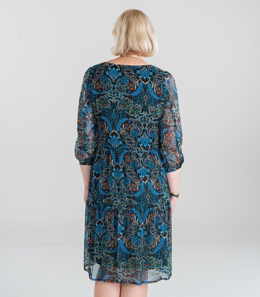 Hansmark sieviešu kleita Karolin-L 66130*01, zaļš/zils 4741653002305 cena un informācija | Kleitas | 220.lv