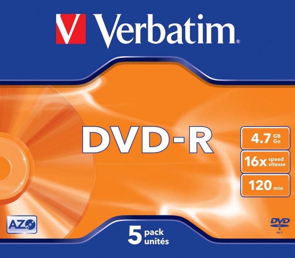 Verbatim VB-DMR47JCA DVD-R, 4.7GB GB цена и информация | Vinila plates, CD, DVD | 220.lv
