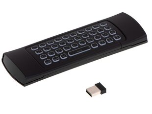 Беспроводной пульт с QWERTY клавиатурой и гиро мышкой RoGer Air Mouse PRO цена и информация | Аксессуары для телевизоров и Smart TV | 220.lv