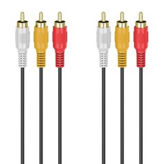 Cable Hama 3RCA-3RCA, 3m цена и информация | Кабели и провода | 220.lv