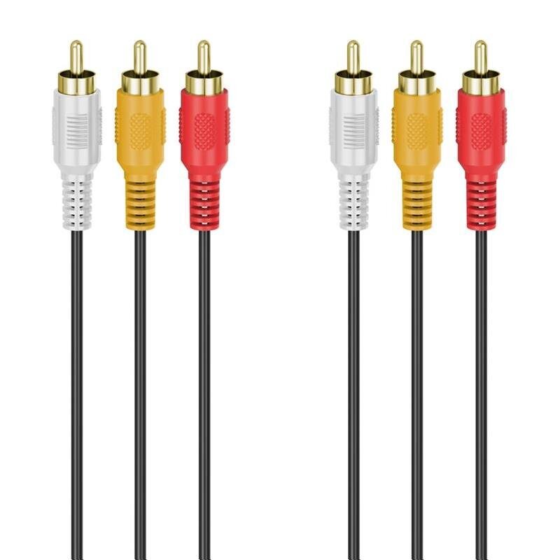 Cable Hama 3RCA-3RCA, 3m cena un informācija | Kabeļi un vadi | 220.lv