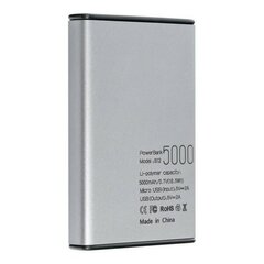 Powerbank PURIDEA 5000mAh szary|grey S12 цена и информация | Зарядные устройства Power bank | 220.lv