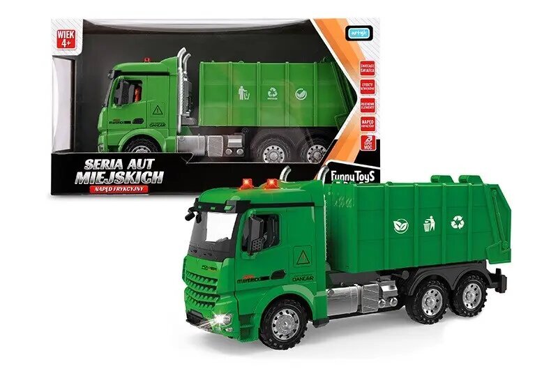 Rotaļu mašīna Artyk Truck, zaļa cena un informācija | Rotaļlietas zēniem | 220.lv