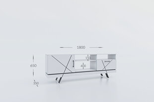 TV galdiņš Garant Geometry, 180x35x65 cm, balts цена и информация | Тумбы под телевизор | 220.lv