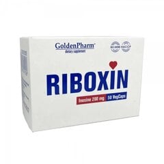 Uztura bagātinātājs Riboxin 200mg kapsulas N50 cena un informācija | Vitamīni, preparāti, uztura bagātinātāji labsajūtai | 220.lv