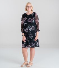 Hansmark женское платье Odli-L 66133*01, черный/серо-розовый 4741653002602 цена и информация | Платья | 220.lv