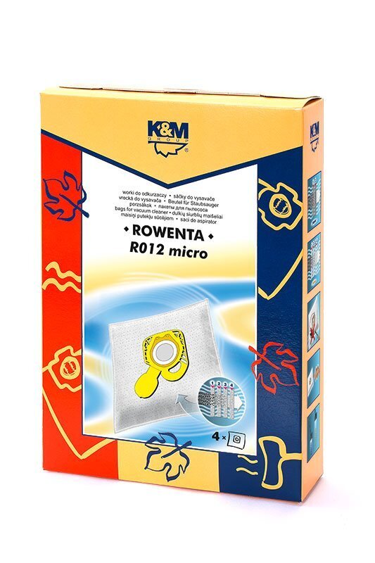 K&M KM-R012 Rowenta ZR200540/TEFAL ZR200940, 4 gab. cena un informācija | Putekļu sūcēju piederumi | 220.lv