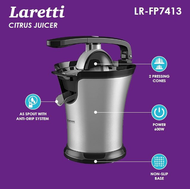 Laretti LR-FP7413 cena un informācija | Sulu spiedes | 220.lv