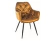 2-u ēdamistabas krēslu komplekts Signal Cherry Monolith, dzeltens/melns cena un informācija | Virtuves un ēdamistabas krēsli | 220.lv