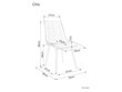 4-u ēdamistabas krēslu komplekts Signal Chic D Velvet, pelēks/brūns cena un informācija | Virtuves un ēdamistabas krēsli | 220.lv