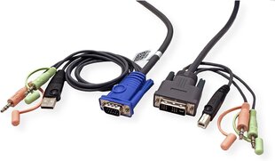 Aten, VGA/USB/DVI, 1.8 m cena un informācija | Kabeļi un vadi | 220.lv