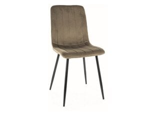 Обеденный стул Signal Alan Velvet, коричневый/черный цвет цена и информация | Стулья для кухни и столовой | 220.lv
