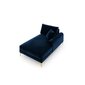 Kušete Micadoni Home Larnite 1S-VR, zila/zeltainas krāsas cena un informācija | Dīvāni | 220.lv