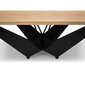 Pusdienu galds Micadoni Home Lottie 260x100cm, gaiši brūns/melns цена и информация | Virtuves galdi, ēdamgaldi | 220.lv